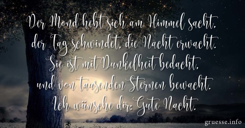 Gute Nacht Sprüche Bilder, Sprüche & Grüße Grüße.info